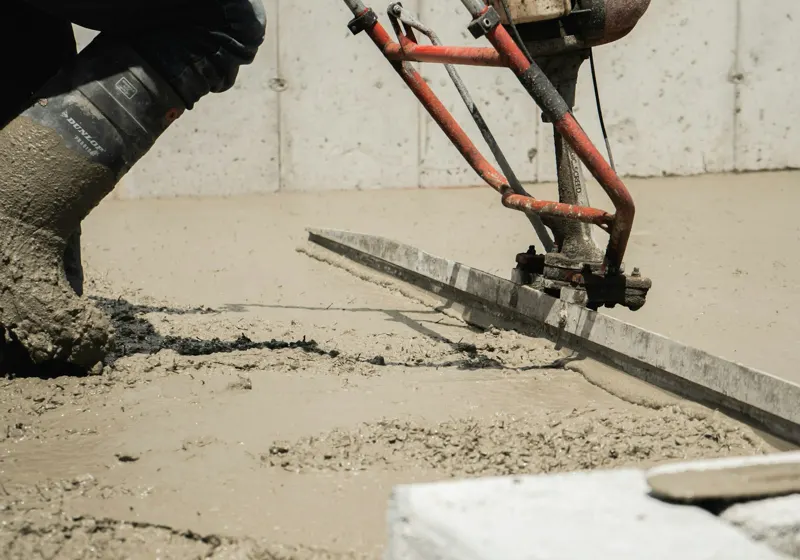 Concrete slab foundation